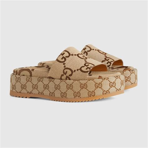 gucci women's platform slide|women Gucci slides size 11.